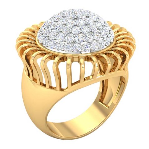 cocktail ring for ladies 3D Model .c4d .max .obj .3ds .fbx .stl .blend 