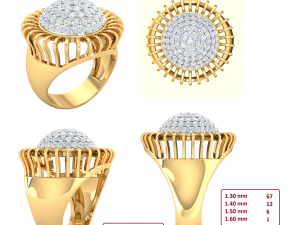 cocktail ring for ladies 3D Model