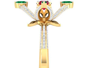 cocktail ring for ladies 3D Model