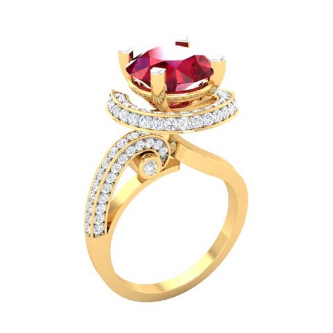 cocktail ring for ladies Modelo 3D .c4d .max .obj .3ds .fbx .stl .blend 