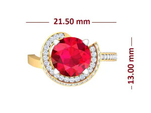 cocktail ring for ladies 3D Model