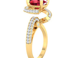 cocktail ring for ladies 3D Model