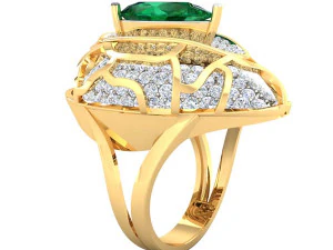 bague de cocktail pour dames Modèle 3D