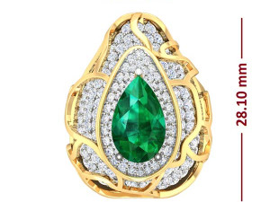 cocktail ring for ladies 3D Model