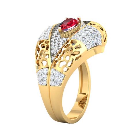cocktail ring for ladies Modèle 3D .c4d .max .obj .3ds .fbx .stl .blend 