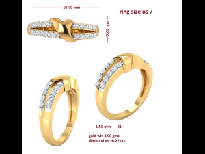 cocktail ring for ladies 3D Model