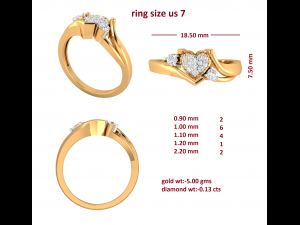 cocktail ring for ladies Modelo 3D