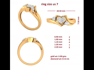 cocktail ring for ladies 3D Model