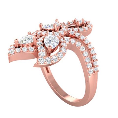 cocktail ring for ladies 3D Model .c4d .max .obj .3ds .fbx .stl .blend 