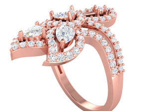 cocktail ring for ladies 3D Model