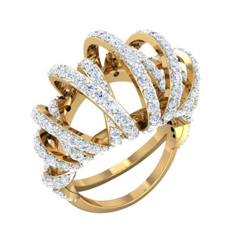 cocktail ring for ladies 3D Model .c4d .max .obj .3ds .fbx .stl .blend