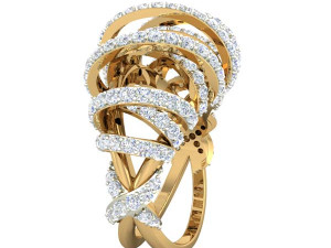 cocktail ring for ladies 3D Model