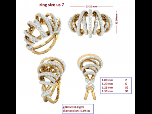 cocktail ring for ladies 3D Model