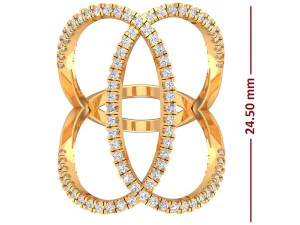 cocktail ring for ladies 3D Model