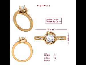 cocktail ring for ladies 3D 模型