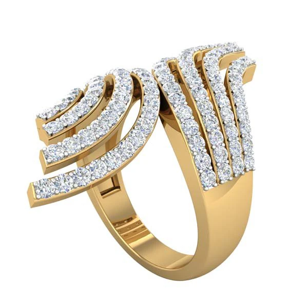 cocktail ring for ladies 3D Model .c4d .max .obj .3ds .fbx .stl .blend 