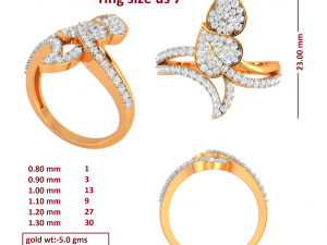 cocktail ring for ladies 3Dモデル