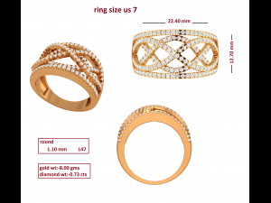cocktail ring for ladies 3D 모델