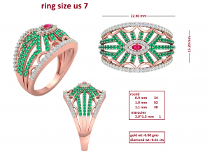 cocktail ring for ladies Modèle 3D