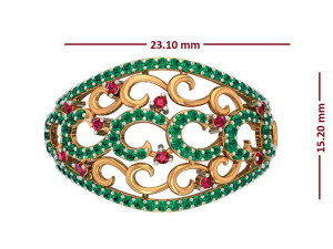 cocktail ring for ladies 3D Модель