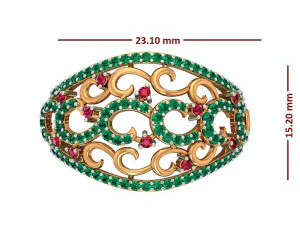 cocktail ring for ladies 3D Model