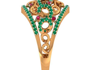 cocktail ring for ladies 3D Model