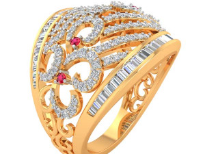 cocktail ring for ladies 3D Модель