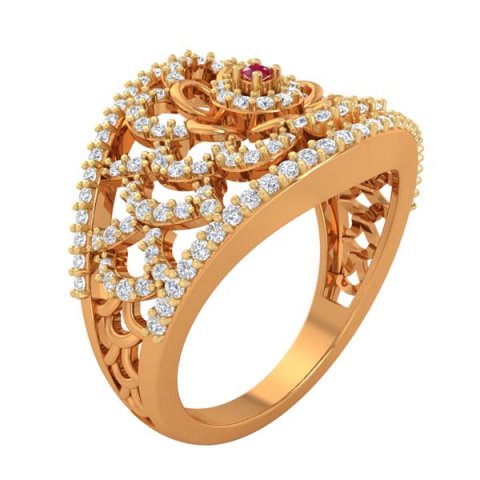 cocktail ring for ladies Modelo 3D .c4d .max .obj .3ds .fbx .stl .blend 
