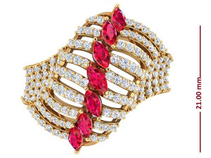 cocktail ring for ladies 3D Model