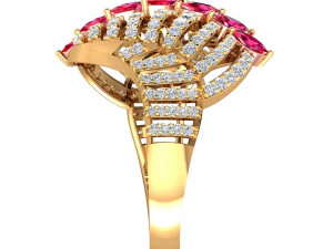 cocktail ring for ladies 3D Model