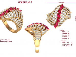 cocktail ring for ladies 3D Model