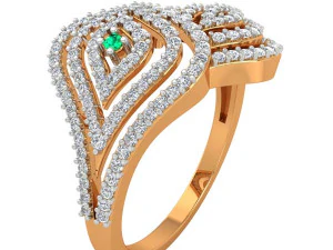 cocktail ring for ladies 3D Model