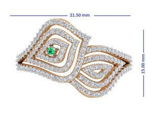 cocktail ring for ladies 3D Model