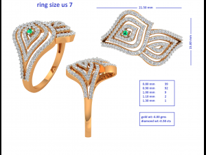 cocktail ring for ladies Modelo 3D