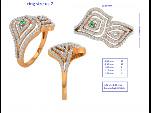 cocktail ring for ladies 3D Model