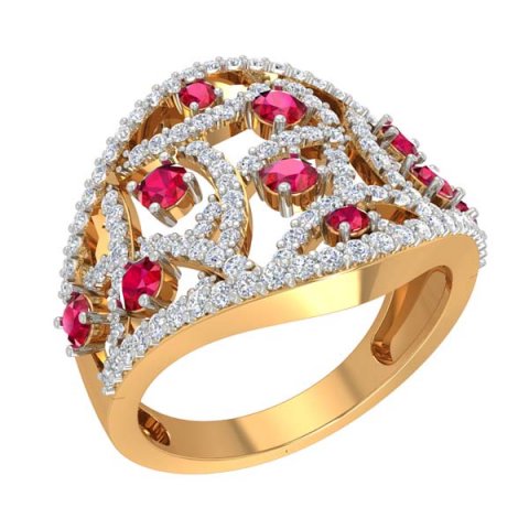cocktail ring for ladies Modelo 3D .c4d .max .obj .3ds .fbx .stl .blend 