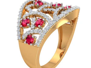 cocktail ring for ladies 3D Model