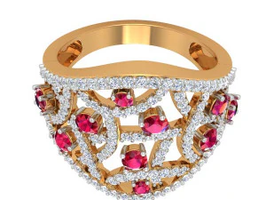 cocktail ring for ladies 3D Model