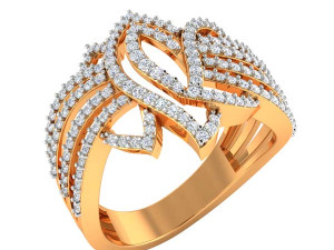 cocktail ring for ladies Model Cetak 3D