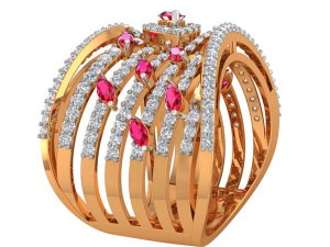 cocktail ring for ladies 3D-printmodel