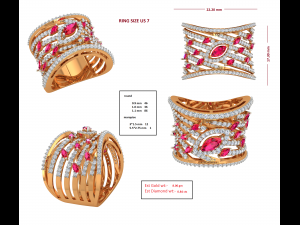 cocktail ring for ladies 3D-printmodel