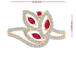 cocktail ring for ladies 3D 프린트 모델