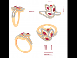 cocktail ring for ladies 3D 프린트 모델