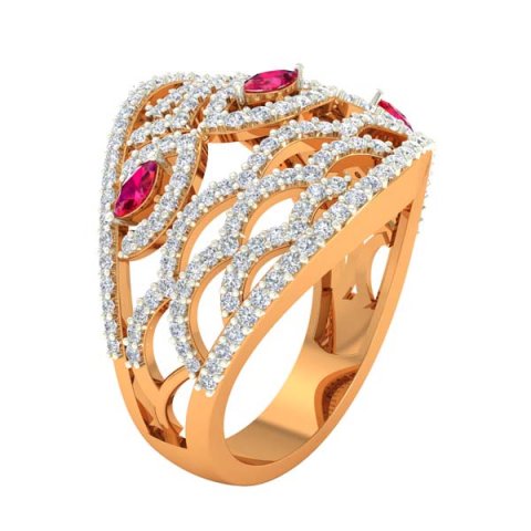 cocktail ring for ladies 3D Print Model .c4d .max .obj .3ds .fbx .stl .blend 