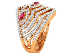 cocktail ring for ladies 3D Print Model