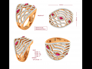 cocktail ring for ladies 3D Print Model