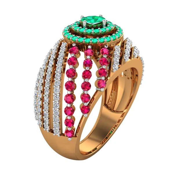 cocktail ring for ladies 3D Print Model .c4d .max .obj .3ds .fbx .stl .blend
