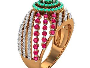 cocktail ring for ladies 3D Принт Модель
