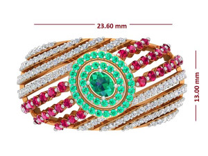 cocktail ring for ladies 3D Принт Модель