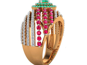 cocktail ring for ladies 3D Принт Модель
